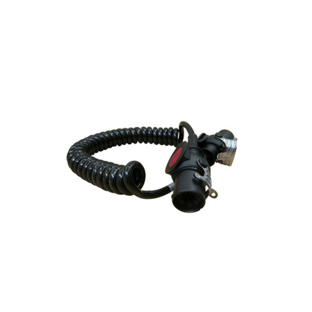 CORDON SPIRALE AVEC PRISES 5 POLES 3,50M