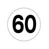 DISQUE LIMITATION DE VITESSE ADHESIF 60 KM/H
