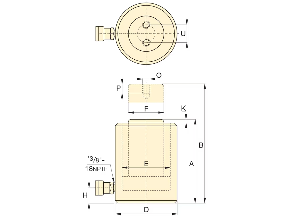 ENERPAC-SCHEMA_VÉRIN-HYDRAULIQUE-ENERPAC-RCS201-CAPACITÉ-DE-22,1-TONNES